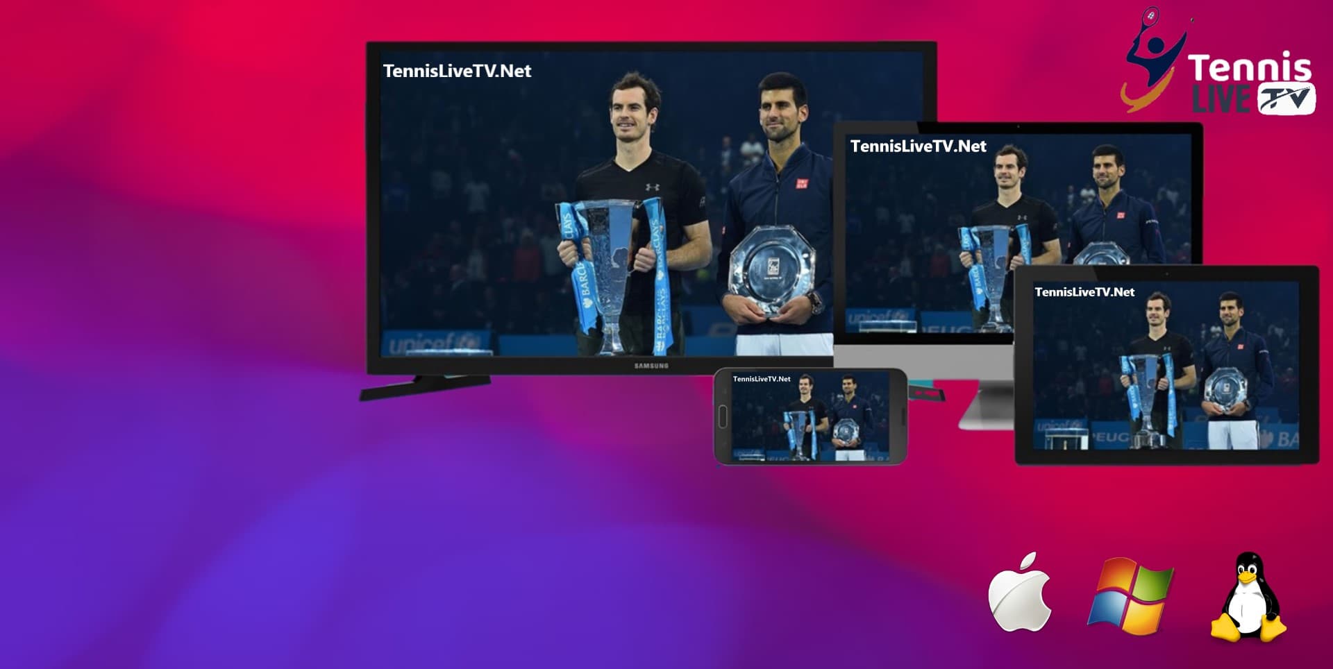 Where can I legally buy and download/stream full videos of pro tennis matches?
